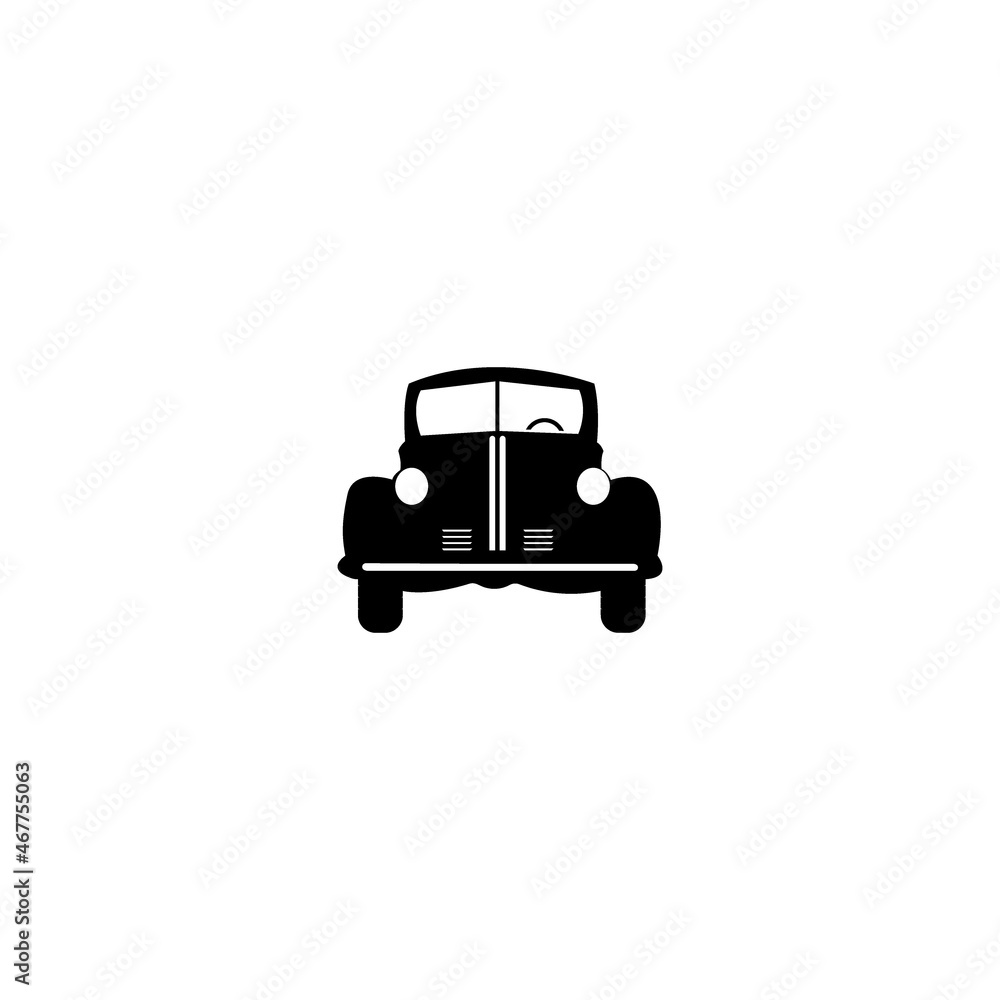 vintage car icon.