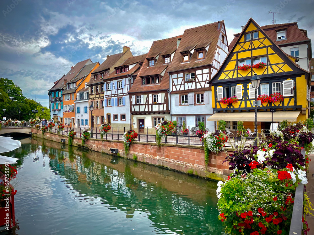 canalview in the city of colmar France