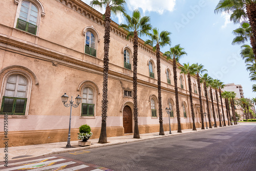 Facade of the Istituto Maria Immacolata in the center of Taranto (Italy) photo