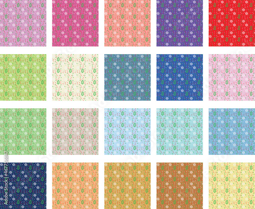 Seamless Christmas Pattern Wrapping and Digital Paper