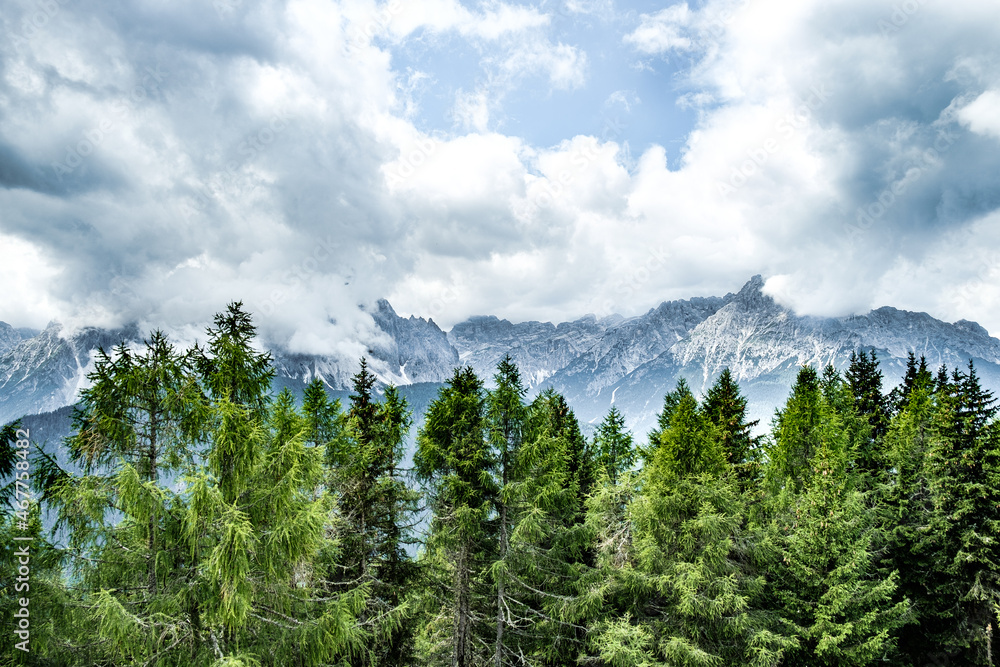 Mountain panorama in Italy Alps dolomites Mountain panorama in Italy Alps dolomites
