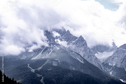 Mountain panorama in Italy Alps dolomites © Matteo