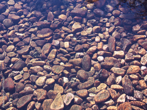kamienie woda tło natura brąz rzeka