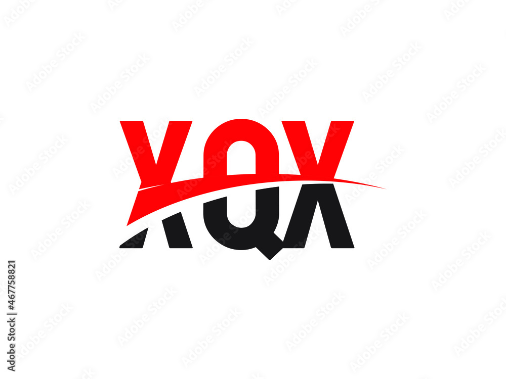 XQX Letter Initial Logo Design Vector Illustration