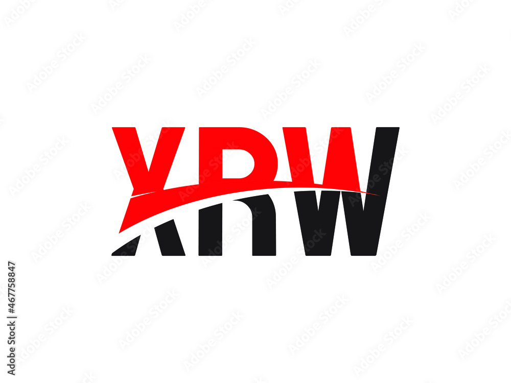 XRW Letter Initial Logo Design Vector Illustration XRW Letter Initial Logo Design Vector Illustration