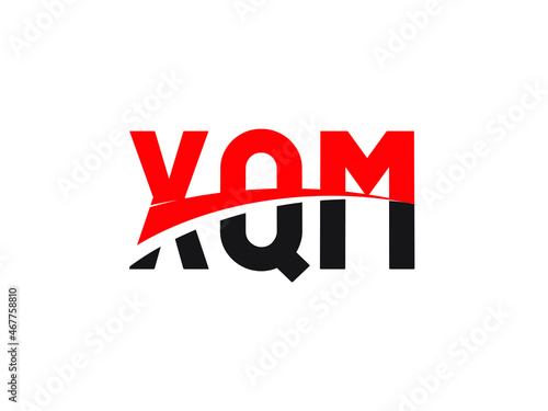 XQM Letter Initial Logo Design Vector Illustration