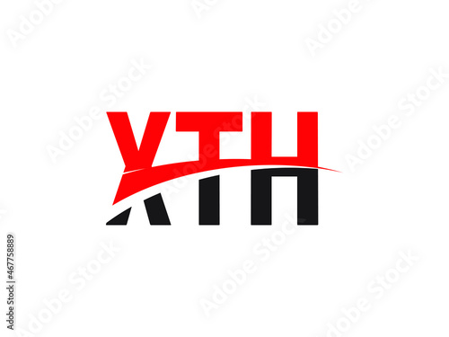 XTH Letter Initial Logo Design Vector Illustration photo