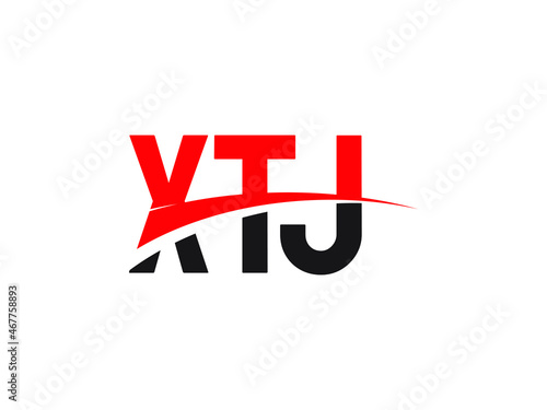 XTJ Letter Initial Logo Design Vector Illustration