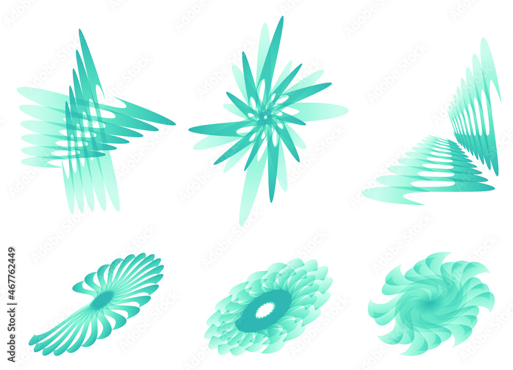 A set of graphic design elements for business, corporate identity, brochures and other products. Graphic design elements isolated on white background. Vector. 3d illustration. A set of graphic design elements for business, corporate identity, brochures and other products. Graphic design elements isolated on white background. Vector. 3d illustration.