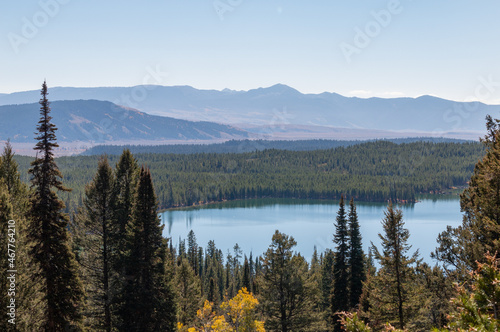 Fototapeta Naklejka Na Ścianę i Meble -  Scenic Autumn Landscape in Grand Teton National Park Wyoming