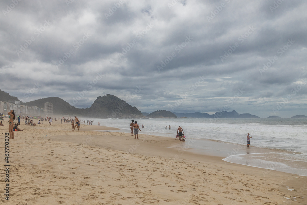 Praia de copacabana, Rio de janeiro Praia de copacabana, Rio de janeiro