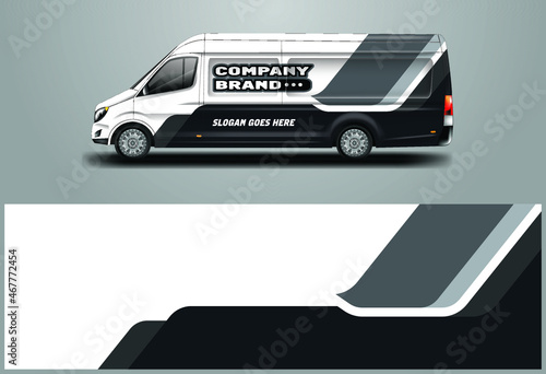Car Wrap Company Design Vector , Van , Truck , Vehicle .