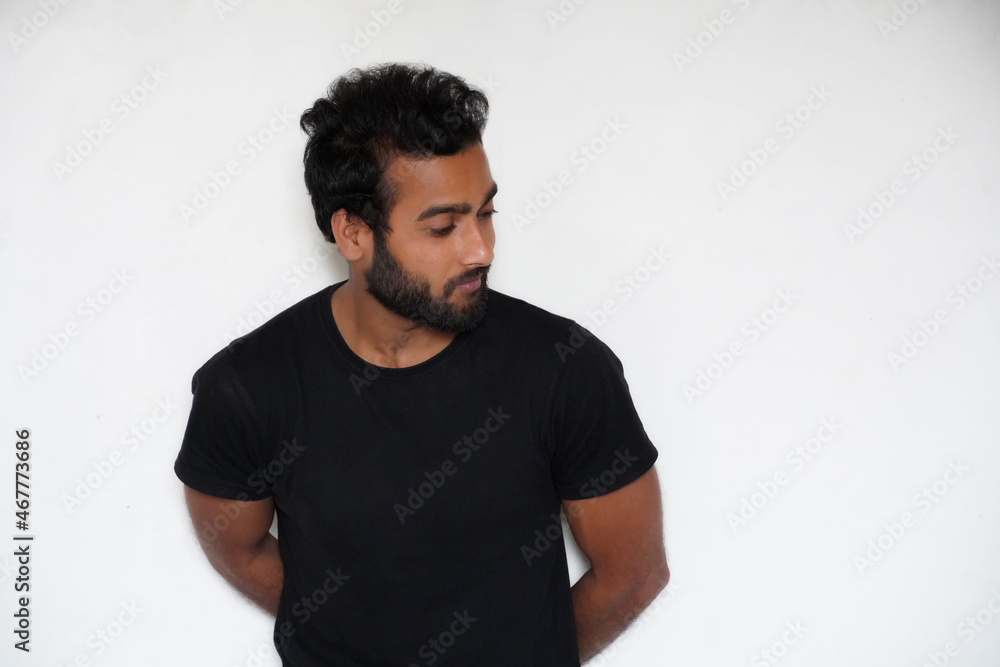 A shy man portrait A shy man portrait