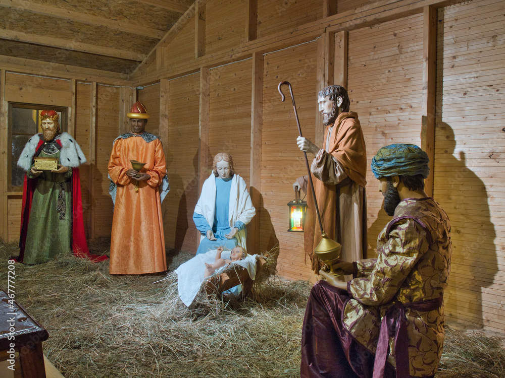 Obraz premium Nativity scene for Christmas.