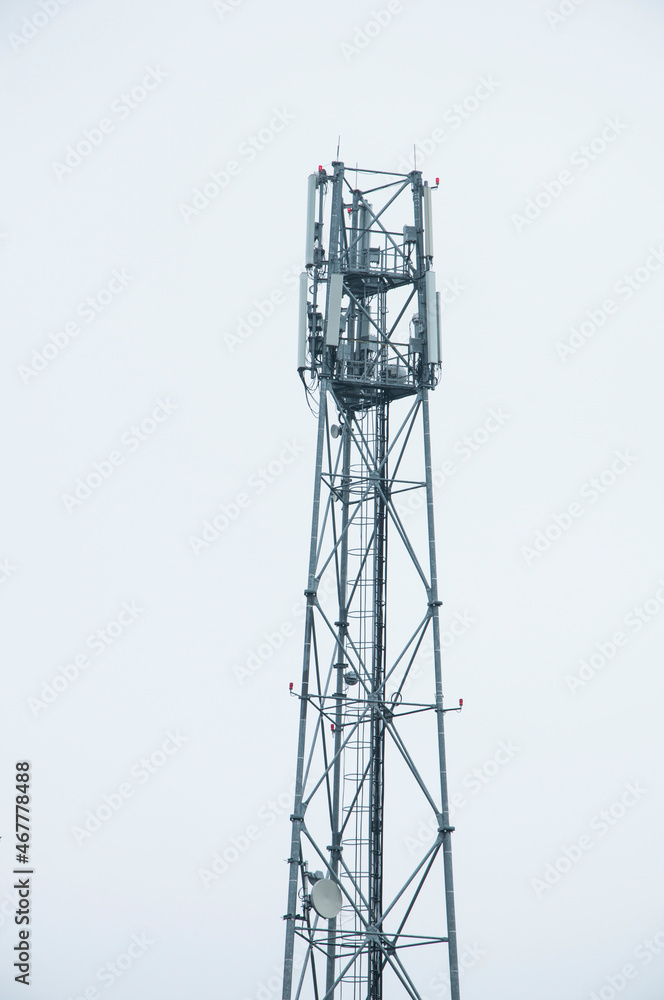 Mobile Antenna 5G. Internet wave network. Internet globalization Mobile Antenna 5G. Internet wave network. Internet globalization