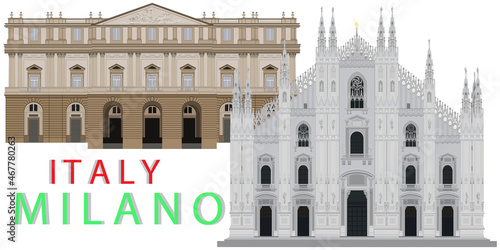 Milan cathedral and La Scala