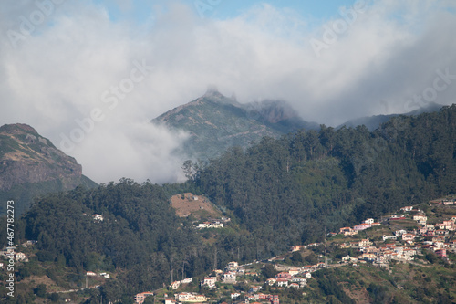 Hills on the coast of Madeira