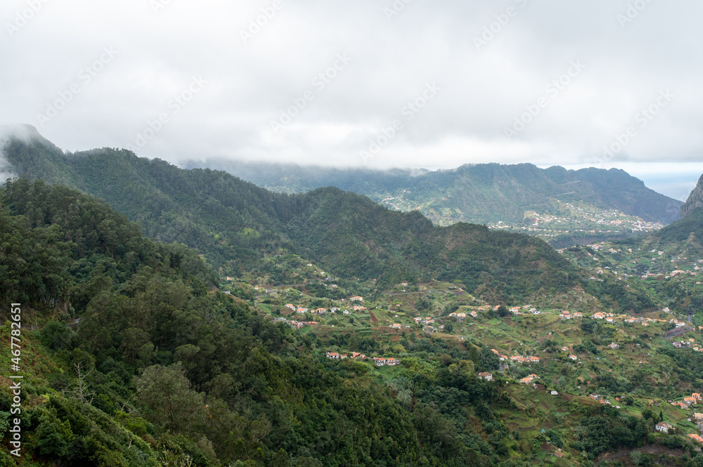 Hills on the coast of Madeira