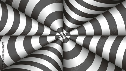 Background with cool cones. Dimension 16:9. Vector illustration.