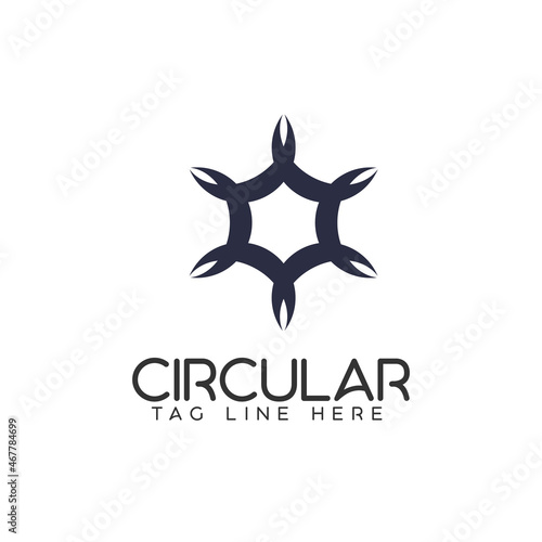 Business logo circle star d...