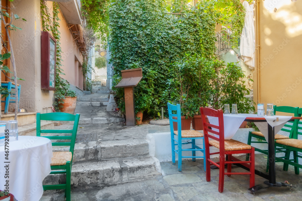 Fototapeta premium Street view of Athens
