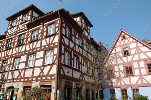 Fürth Fachwerkhäuser am Jean-Mandel-Platz