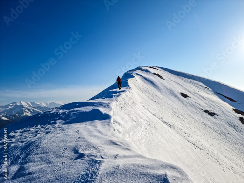 ski lift in the mountains, Oslea Ridge, Valcan Mountains, Romania