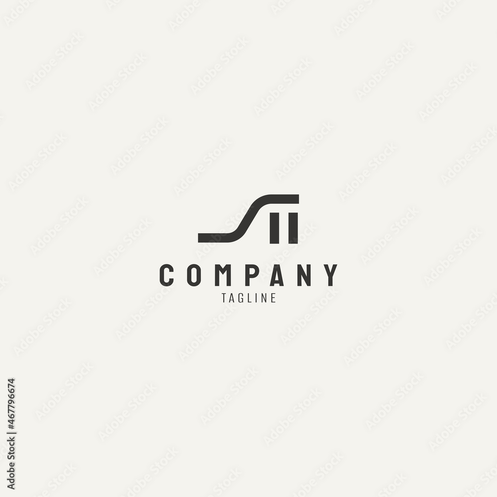 Vector logo on which an abstract of High Heels shoe which is also similar to woman's shoe. Simple Logotype for feminine brand. Vector logo on which an abstract of High Heels shoe which is also similar to woman's shoe. Simple Logotype for feminine brand.