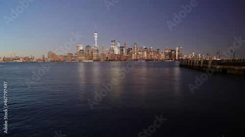 New York city day to night composite