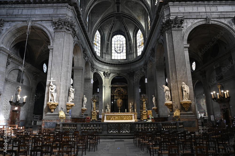 Fototapeta premium Eglise Saint-Sulpice - Paris - France