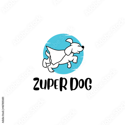 Super Dog Animal mascot Logo