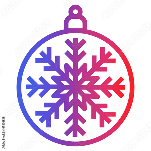 bauble gradient icon