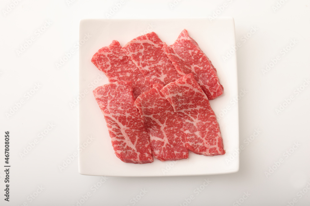 黒毛和牛　赤身カルビ焼肉用　(仙台牛)