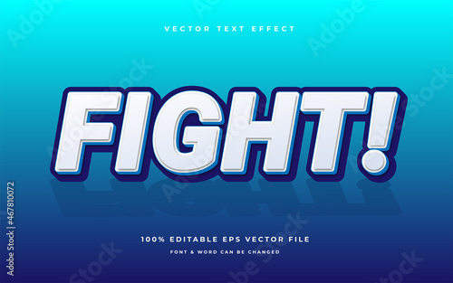 fight modern editable text effect