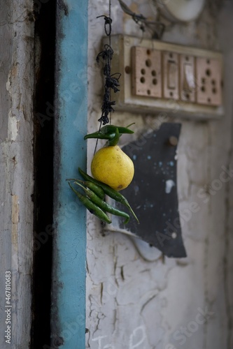 Lemon on the wall 