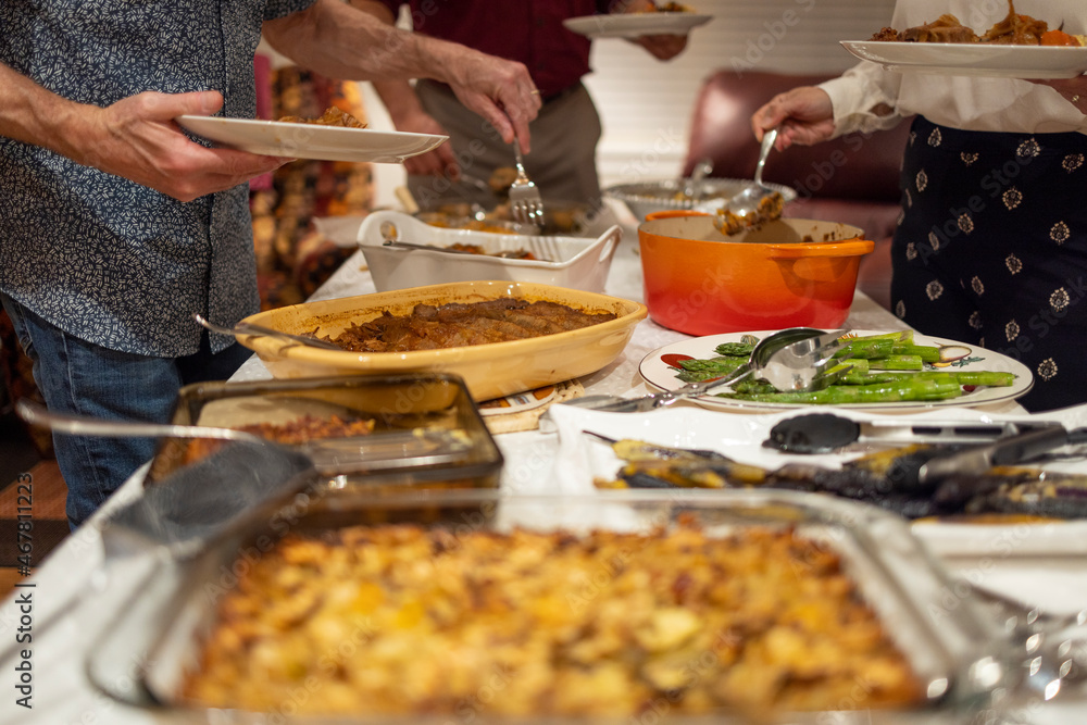 Thanksgiving potluck with family
