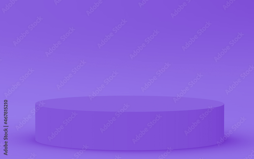 Abstract 3d purple violet color cylinder podium minimal studio background. Abstract 3d purple violet color cylinder podium minimal studio background.