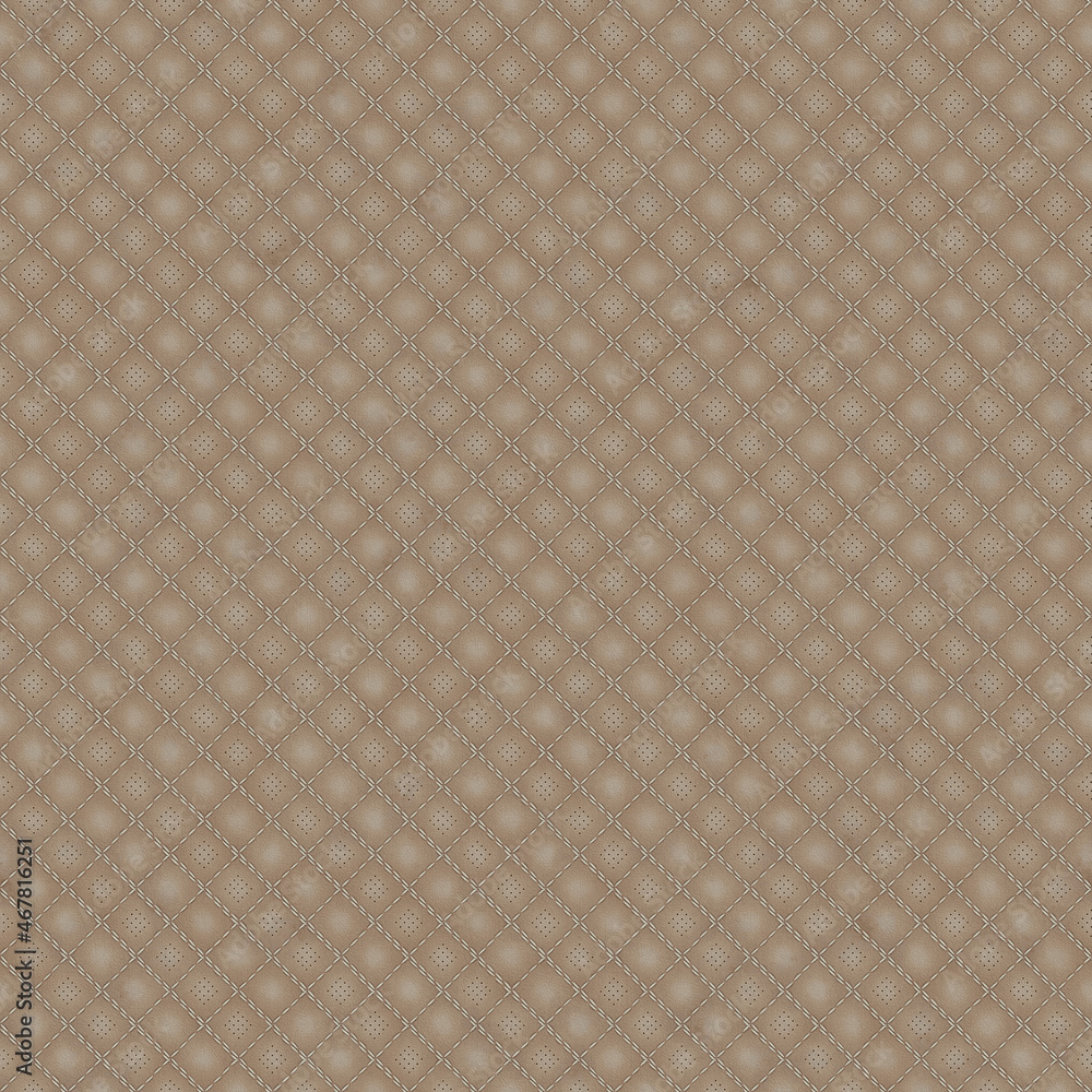 quilted beige leather seamless texture. fabric texture background. quilted beige leather seamless texture. fabric texture background.
