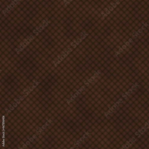 quilted brown leather seamless texture. fabric texture background.