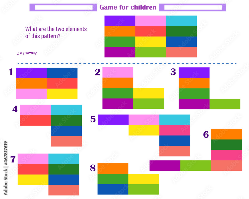  Logic game for children. What elements does 