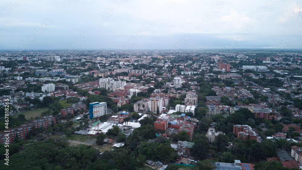 Cali Colombia south aerial view Cali Colombia south aerial view