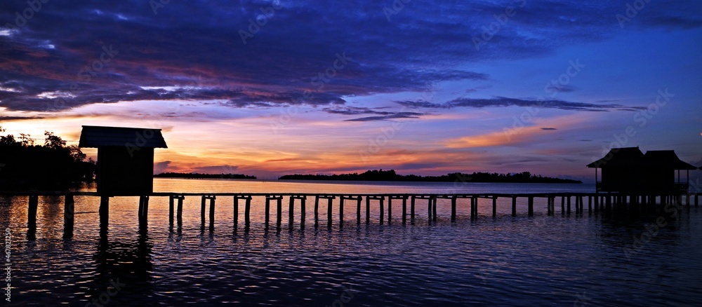 scenic view of a beautiful beach. Dokokayu Island, Gorontalo, Indonesia