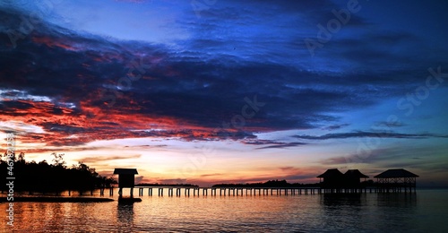 scenic view of a beautiful beach. Dokokayu Island, Gorontalo, Indonesia