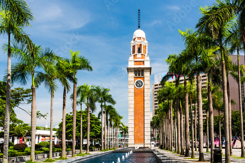 Photography Building view of the clock tower in front of the Hong Kong Cultural Center, Tsim Sha Tsui, Kowloon, Hong Kong