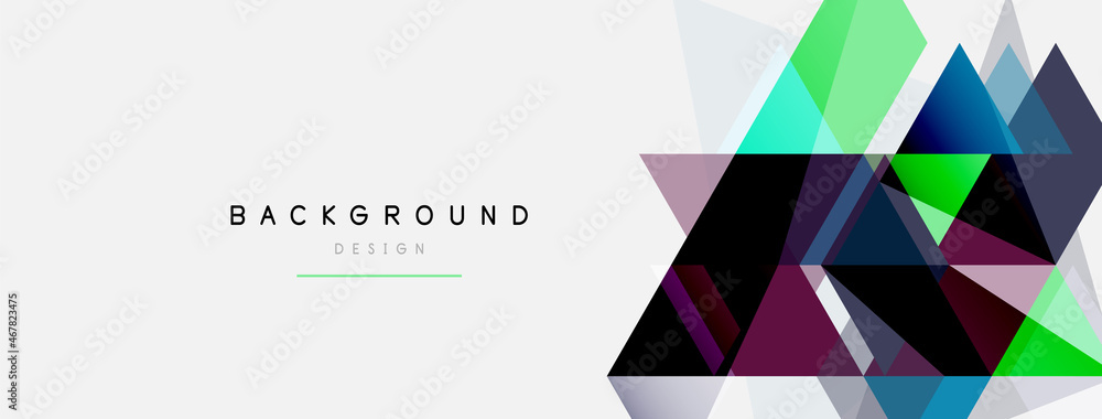 Mosaic triangles geometric background. Techno or business concept, pattern for wallpaper, banner, background, landing page Mosaic triangles geometric background. Techno or business concept, pattern for wallpaper, banner, background, landing page