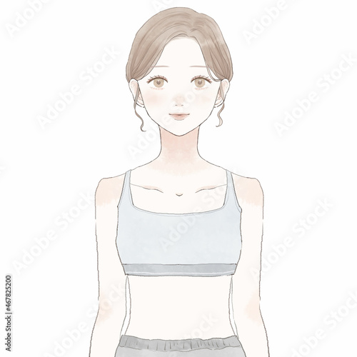 スポーツウェアを着た女性
