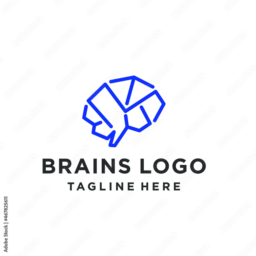 Fototapeta premium abstract brains logo concept