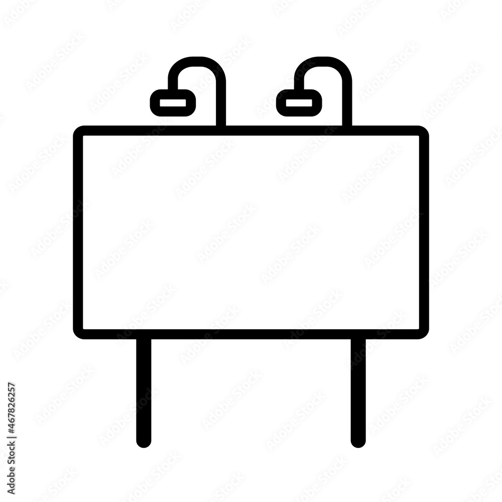 Billboard AD Icon Design Vector Template Illustration Billboard AD Icon Design Vector Template Illustration