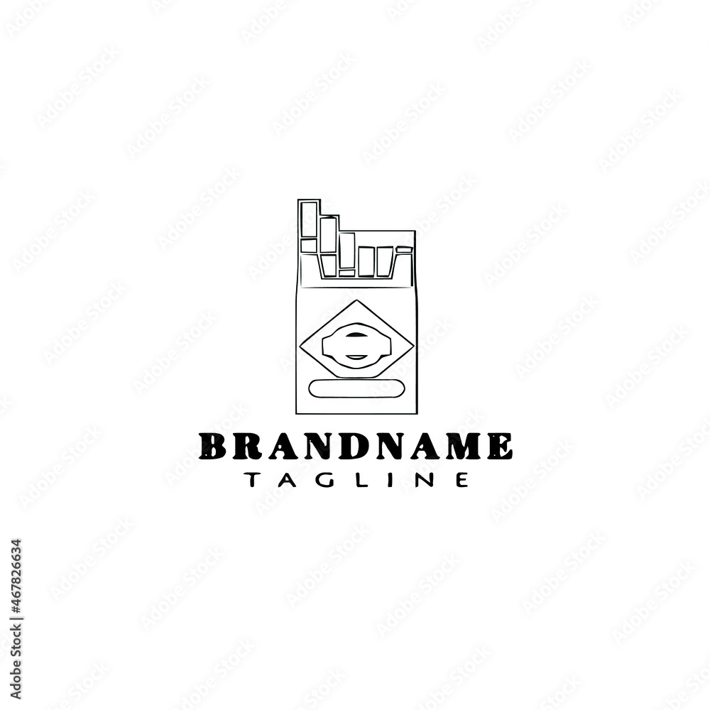 cigarette logo icon design template black isolated vector illustration cigarette logo icon design template black isolated vector illustration