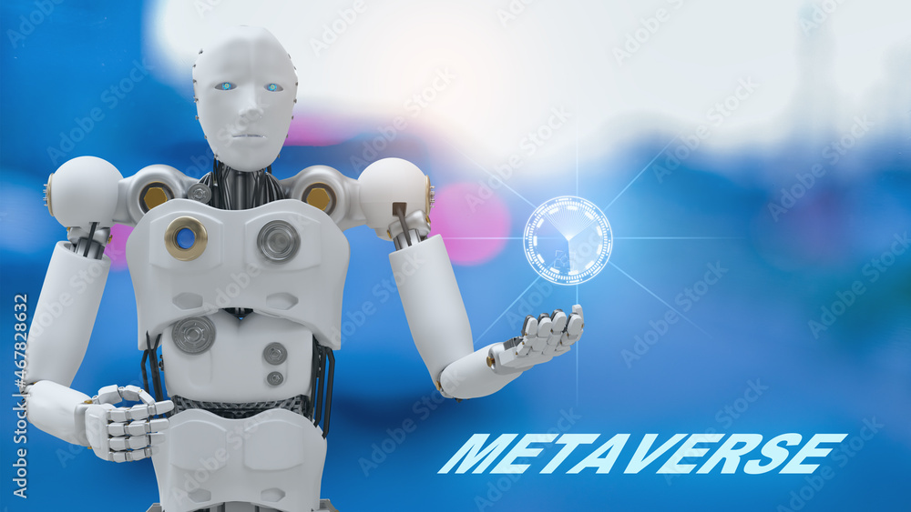 Robot community metaverse for VR avatar reality game virtual reality of people blockchain connect technology investment, business lifestyle. Robot community metaverse for VR avatar reality game virtual reality of people blockchain connect technology investment, business lifestyle.